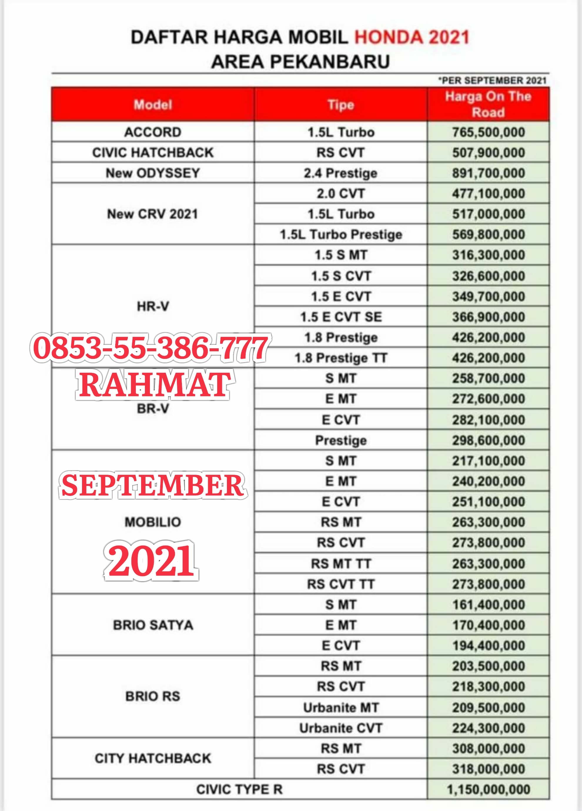 0853-55-386-777 | Promo Mobil Honda Pekanbaru | Harga Mobil Honda Pekanbaru | Dealer Showroom Mobil Honda Pekanbaru